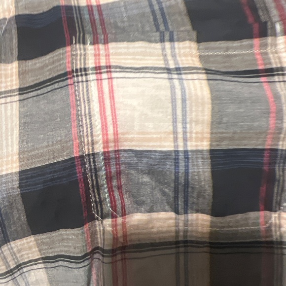 Lily Aldridge for velvet Rita plaid button down shirt - Picture 3 of 4